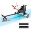 VEVOR Hoverboard Seat Attachment, Compatible with All 6.5" 8" 8.5" 10" Hoverboards, Grips Control, Adjustable Frame Length and 220 LBS Load Capacity