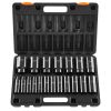 VEVOR Impact Socket Set, 1/2" 19 Piece Impact Sockets, Deep Socket, 6-Point Sockets, 1/2 Inches Drive Socket Set Impact 3/8 inch - 1-1/2 inch