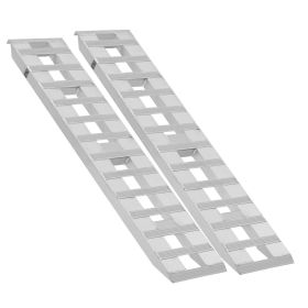 VEVOR Loading Ramps, 2 Pcs 72 x 15 in, Durable Aluminum and Heavy-Duty Trailer Ramp Set with Anti-Slip Plates, 6000 Lbs Combined Capacity, for Carts