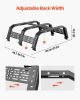 VEVOR Overland Truck Bed Rack, 49.2-67.9 in Width, Adjustable Overland Bed Cargo Rack with Sidebar, 900 lbs Static Capacity, Heavy Duty Steel