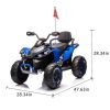 24V Kids Ride On Electric XXXL ATV W/parents Control,Four-wheel shock absorber,English storytelling function,Music,Lights,USB,MP3,Power display