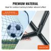 VEVOR Soccer Rebounder Net, 12x6FT Iron Soccer Training Equipment, Sports Football Training Gift with Portable Bag