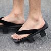 Mens Japanese Wooden Clogs Sandals Japan Traditional Shoes Geta Wide Sole Flip Flops, NO.7