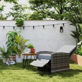 Outdoor Swivel Rocker (Option: grey-760x740x640 mm)