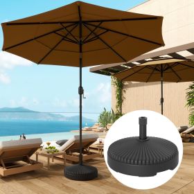 Round Patio Umbrella Base Holder (Option: Black-520x580x190 mm)
