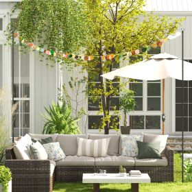 2 Pack of 10' String Light Poles (Option: Black-200x70x870 mm)