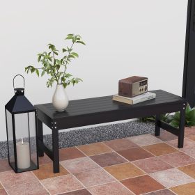 47" Outdoor Bench Seat (Option: Black-1300x445x175 mm)