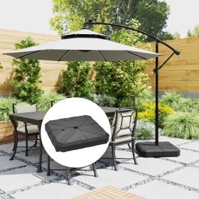 Square Patio Umbrella Base (Option: Black-685x695x145 mm)