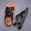 Summer new men's sandals trend casual fashion men's sandals beach shoes large size sandals one shoe two wear