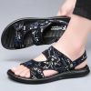 Men's sandals Summer new super soft massage slippers wear fashion casual large size dual-purpose men's beach shoes