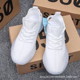 2023 Men's Sports Running Shoes Breathable And Anti Slip Sports Shoes 350v2 Jelly Sole Sports And Leisure (Color: White ice cream, size: 40)