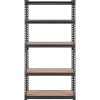 VEVOR Storage Shelving Unit, 5-Tier Adjustable, 2000 lbs Capacity, Heavy Duty Garage Shelves Metal Organizer Utility Rack, Black