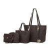 MKF Collection Arya Signature Women Tote Bag, Mini Tote Bag, Pouch and Wristlet Wallet by Mia K