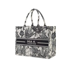 MKF Collection Adorabella Tote Bag Elegant with Versatile and Luxe Gold Accents by Mia K (Color: Black, Material: Vegan Leather)
