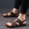 Summer new men's sandals trend casual fashion men's sandals beach shoes large size sandals one shoe two wear