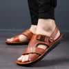 Summer new men's sandals trend casual fashion men's sandals beach shoes large size sandals one shoe two wear