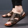 Summer new men's sandals trend casual fashion men's sandals beach shoes large size sandals one shoe two wear