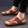 Summer new men's sandals trend casual fashion men's sandals beach shoes large size sandals one shoe two wear