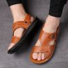 Summer new men's sandals trend casual fashion men's sandals beach shoes large size sandals one shoe two wear
