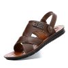 Summer new men's sandals trend casual fashion men's sandals beach shoes large size sandals one shoe two wear