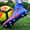 Men's and women's new football shoes youth students AG spikes high tops breathable lawn professional training shoes