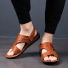 Summer new men's sandals trend casual fashion men's sandals beach shoes large size sandals one shoe two wear