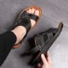 Summer new men's sandals trend casual fashion men's sandals beach shoes large size sandals one shoe two wear
