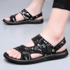 Men's sandals Summer new super soft massage slippers wear fashion casual large size dual-purpose men's beach shoes