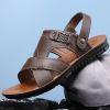 Summer new men's sandals trend casual fashion men's sandals beach shoes large size sandals one shoe two wear