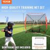 VEVOR 7x7 ft Baseball Softball Practice Net, Portable Baseball Training Net for Hitting Batting Catching Pitching