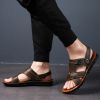 Summer new men's sandals trend casual fashion men's sandals beach shoes large size sandals one shoe two wear