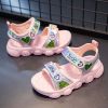 Summer new girls beach shoes princess wind children's sports beach sandals convenient girls sandals