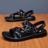 Men's sandals Summer new super soft massage slippers wear fashion casual large size dual-purpose men's beach shoes