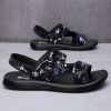 Men's sandals Summer new super soft massage slippers wear fashion casual large size dual-purpose men's beach shoes