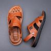 Summer new men's sandals trend casual fashion men's sandals beach shoes large size sandals one shoe two wear