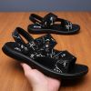 Men's sandals Summer new super soft massage slippers wear fashion casual large size dual-purpose men's beach shoes