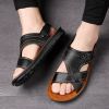 Summer new men's sandals trend casual fashion men's sandals beach shoes large size sandals one shoe two wear