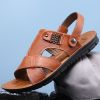 Summer new men's sandals trend casual fashion men's sandals beach shoes large size sandals one shoe two wear