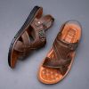 Summer new men's sandals trend casual fashion men's sandals beach shoes large size sandals one shoe two wear