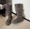Winter warm snow boots women's new thick soles increase warm and pile thick long cotton shoes