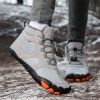 New men's and women's five-finger outdoor cotton shoes high top winter snow boots plush warm men's cotton shoes 36-47
