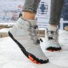 New men's and women's five-finger outdoor cotton shoes high top winter snow boots plush warm men's cotton shoes 36-47
